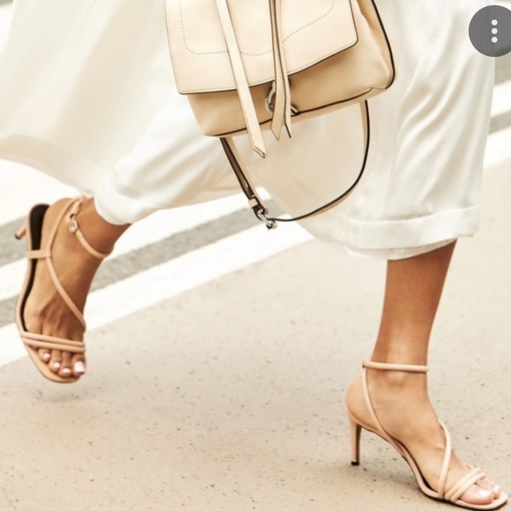 Rebecca Minkoff Nanine Sandal nude open toe high heel size 8.5 women